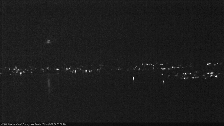 Lake Travis webcam, March 9, 2019 7:55 PM CT