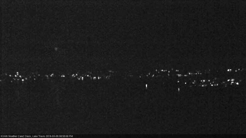 Lake Travis webcam, March 9, 2019 8:00 PM CT