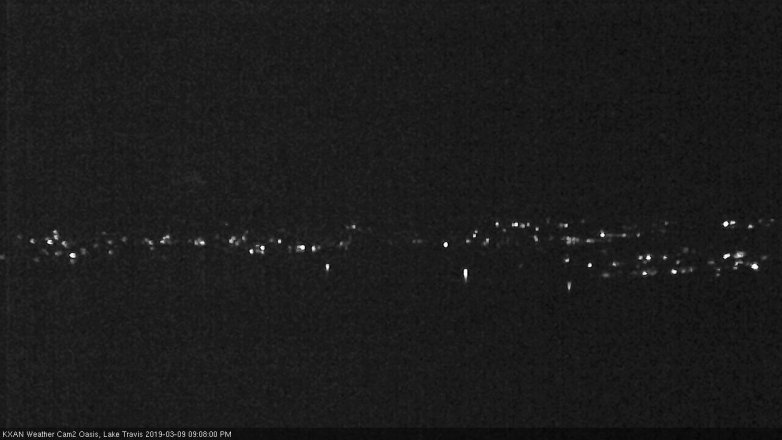 Lake Travis webcam, March 9, 2019 8:10 PM CT