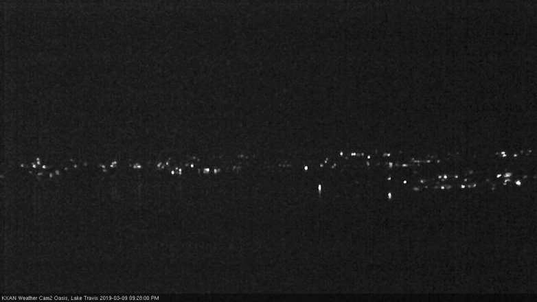 Lake Travis webcam, March 9, 2019 8:30 PM CT