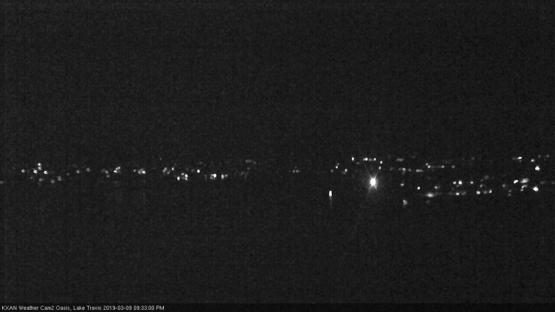 Lake Travis webcam, March 9, 2019 8:35 PM CT