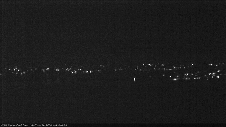 Lake Travis webcam, March 9, 2019 8:40 PM CT