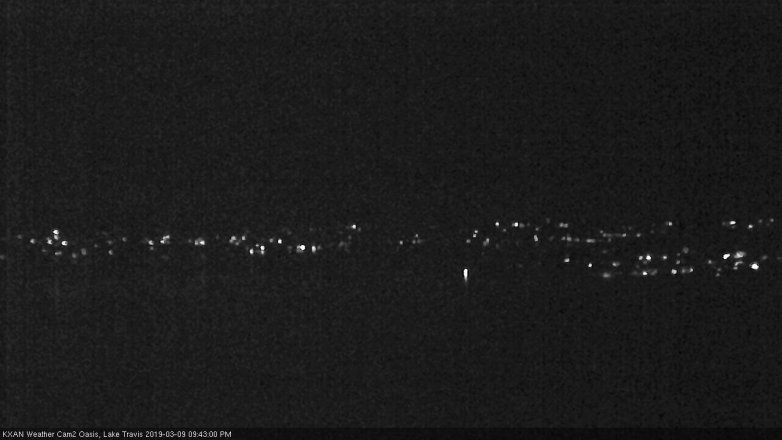 Lake Travis webcam, March 9, 2019 8:45 PM CT