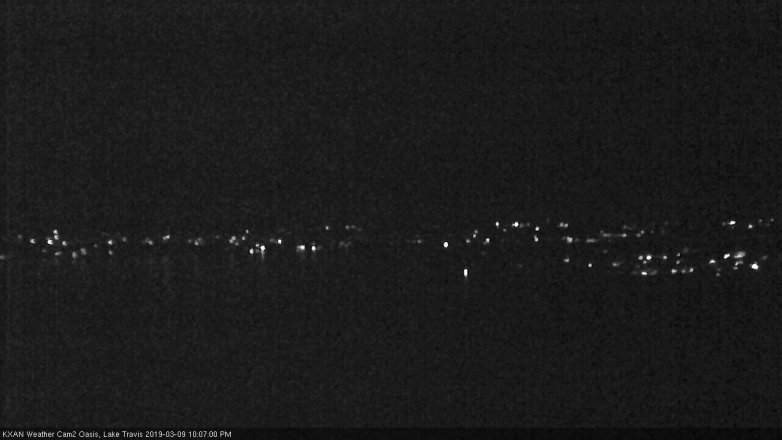 Lake Travis webcam, March 9, 2019 9:10 PM CT