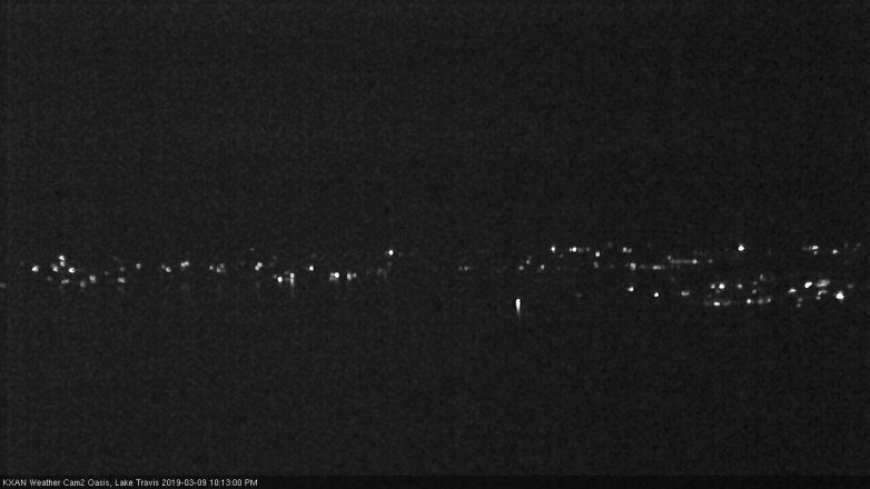 Lake Travis webcam, March 9, 2019 9:15 PM CT