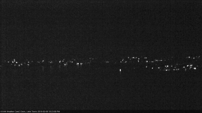 Lake Travis webcam, March 9, 2019 9:25 PM CT