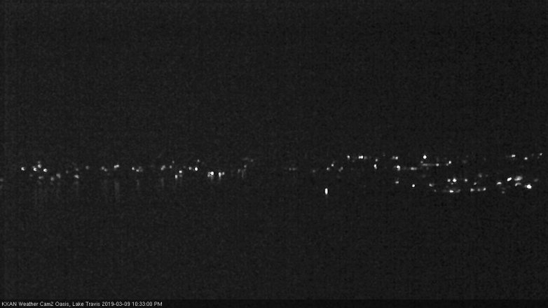 Lake Travis webcam, March 9, 2019 9:35 PM CT