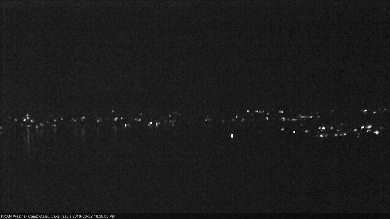 Lake Travis webcam, March 9, 2019 9:40 PM CT