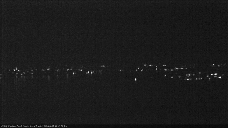 Lake Travis webcam, March 9, 2019 9:45 PM CT