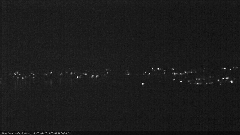 Lake Travis webcam, March 9, 2019 9:55 PM CT