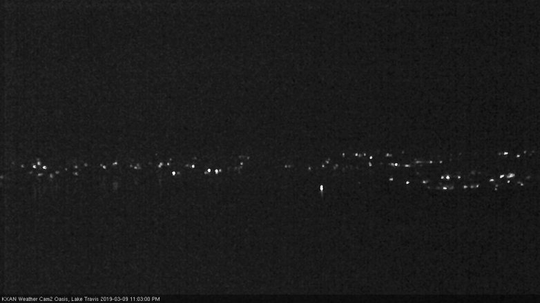 Lake Travis webcam, March 9, 2019 10:05 PM CT