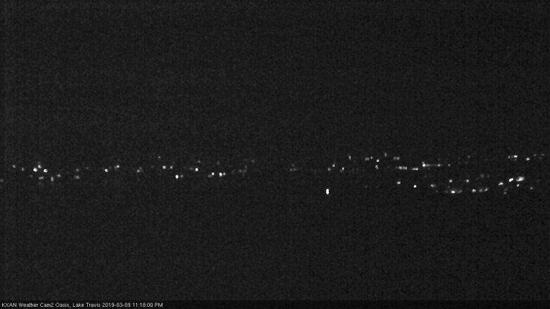 Lake Travis webcam, March 9, 2019 10:20 PM CT