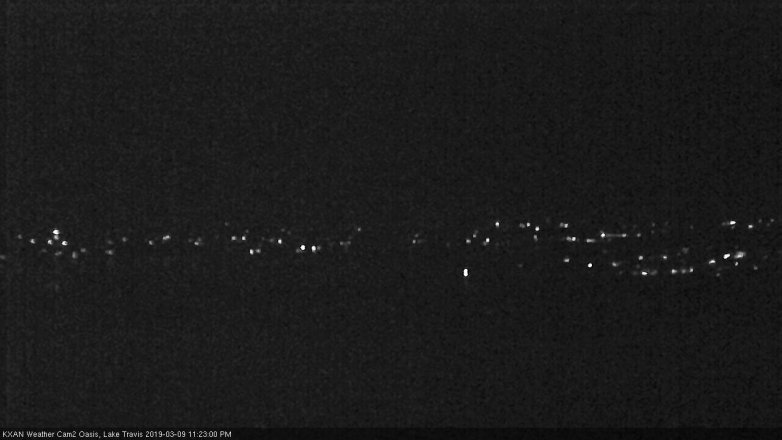 Lake Travis webcam, March 9, 2019 10:25 PM CT
