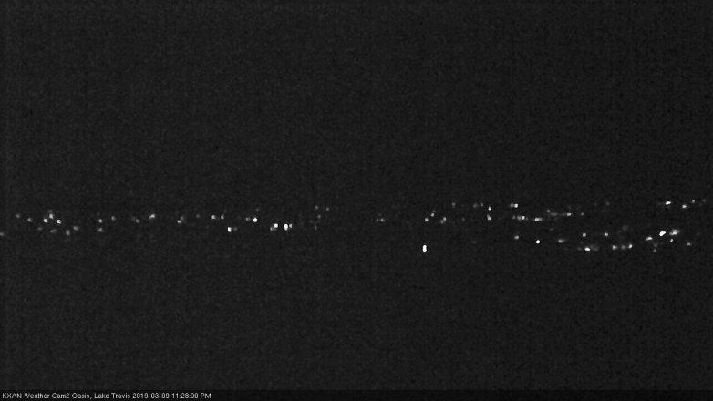 Lake Travis webcam, March 9, 2019 10:30 PM CT