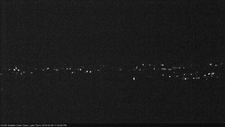 Lake Travis webcam, March 9, 2019 10:45 PM CT