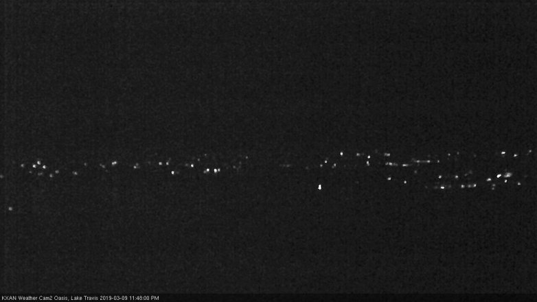 Lake Travis webcam, March 9, 2019 10:50 PM CT