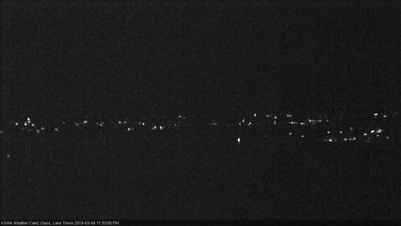 Lake Travis webcam, March 9, 2019 10:55 PM CT
