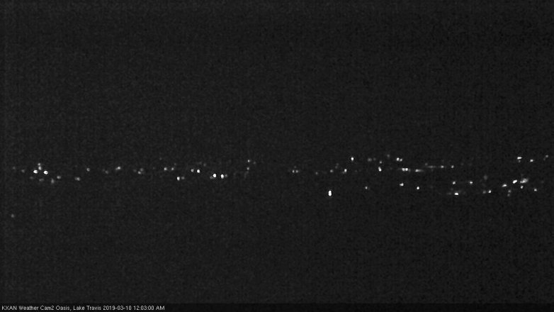 Lake Travis webcam, March 9, 2019 11:05 PM CT