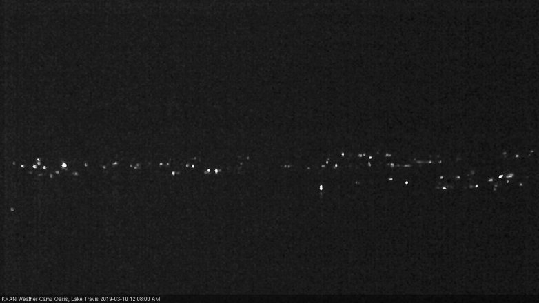 Lake Travis webcam, March 9, 2019 11:10 PM CT