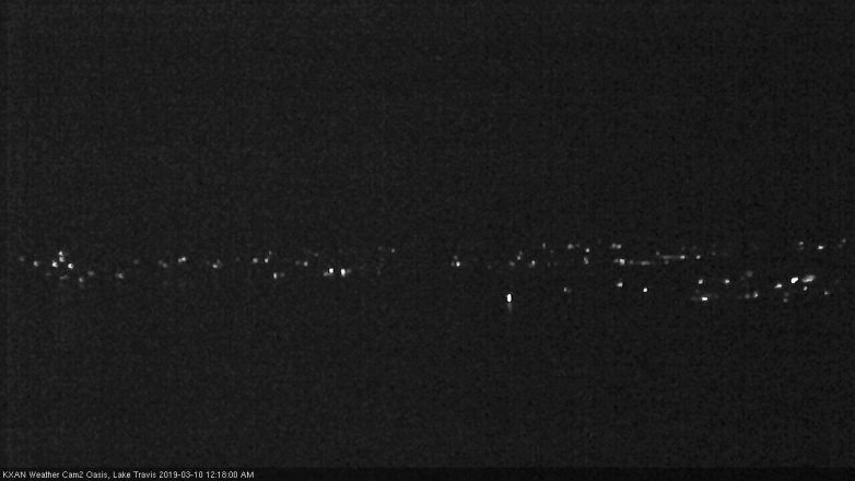 Lake Travis webcam, March 9, 2019 11:20 PM CT