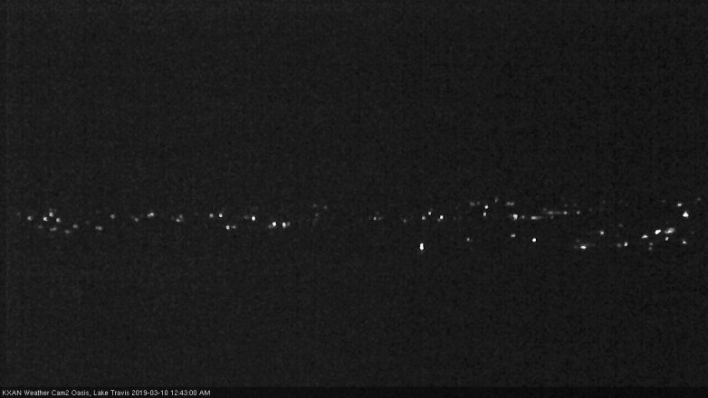 Lake Travis webcam, March 9, 2019 11:45 PM CT