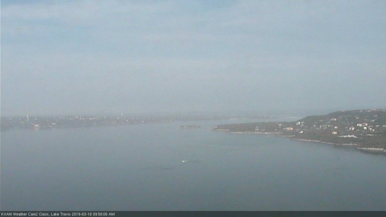 Lake Travis webcam, March 10, 2019 9:00 AM CT