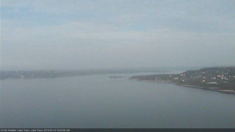 Lake Travis webcam, March 10, 2019 9:05 AM CT