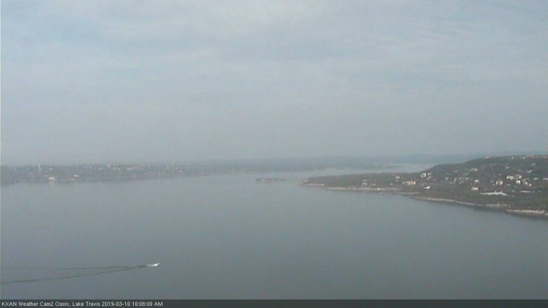 Lake Travis webcam, March 10, 2019 9:10 AM CT