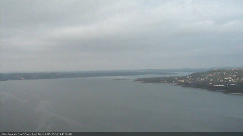 Lake Travis webcam, March 10, 2019 10:45 AM CT