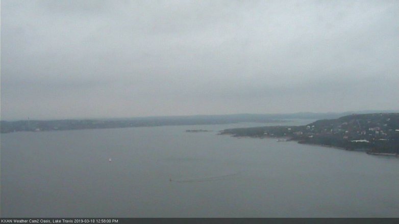 Lake Travis webcam, March 10, 2019 12:00 PM CT