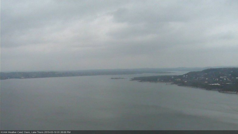 Lake Travis webcam, March 10, 2019 12:40 PM CT