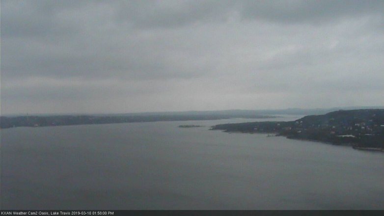 Lake Travis webcam, March 10, 2019 1:00 PM CT