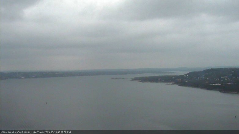 Lake Travis webcam, March 10, 2019 1:10 PM CT