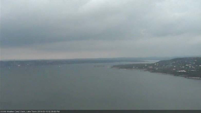 Lake Travis webcam, March 10, 2019 1:40 PM CT