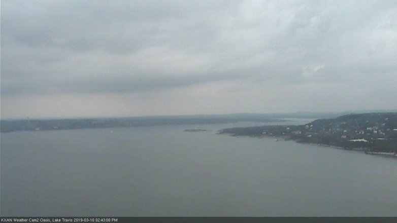 Lake Travis webcam, March 10, 2019 1:45 PM CT