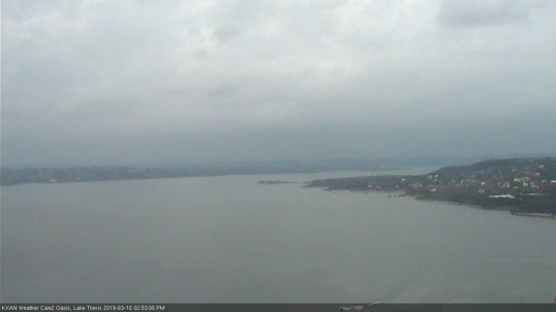 Lake Travis webcam, March 10, 2019 1:55 PM CT