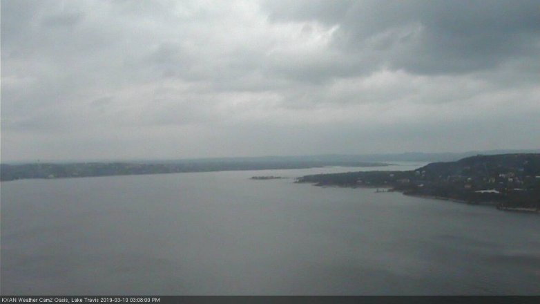 Lake Travis webcam, March 10, 2019 2:10 PM CT
