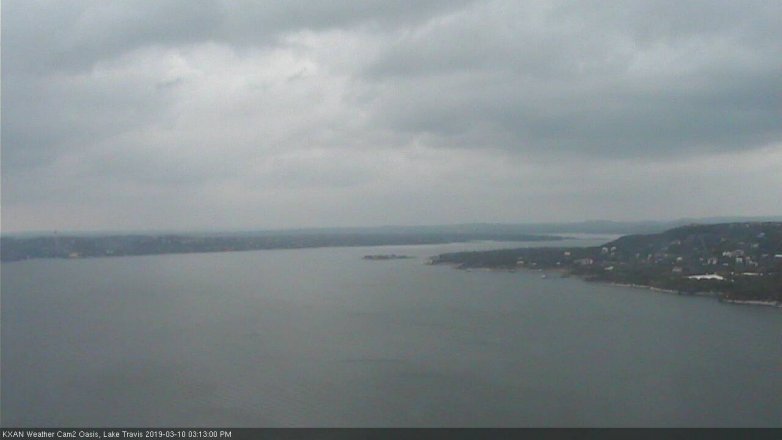 Lake Travis webcam, March 10, 2019 2:15 PM CT