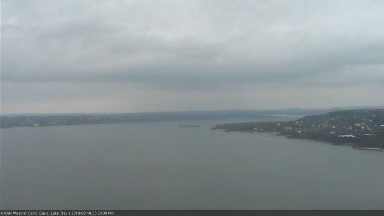 Lake Travis webcam, March 10, 2019 2:25 PM CT