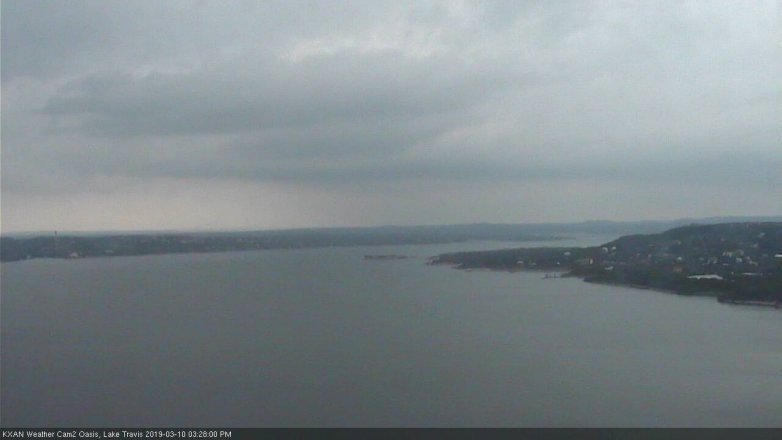 Lake Travis webcam, March 10, 2019 2:30 PM CT