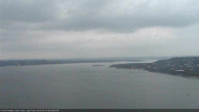 Lake Travis webcam, March 10, 2019 2:40 PM CT