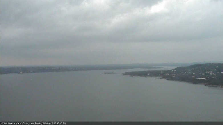 Lake Travis webcam, March 10, 2019 2:45 PM CT