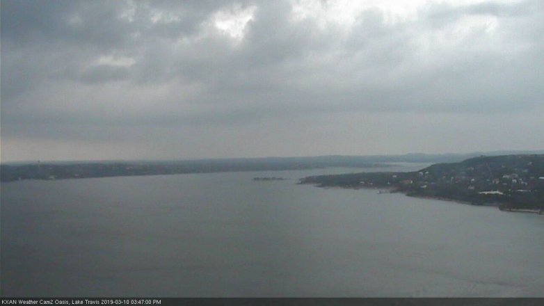 Lake Travis webcam, March 10, 2019 2:50 PM CT