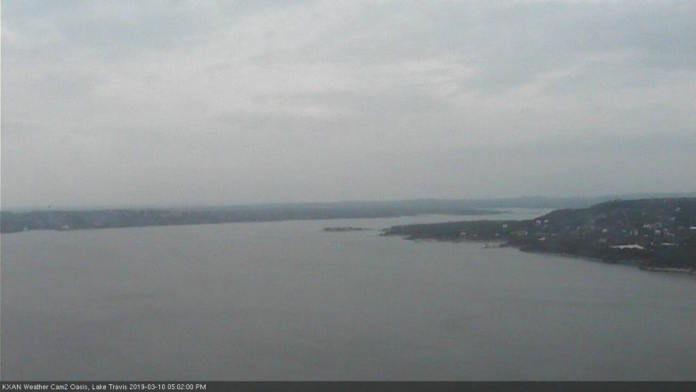 Lake Travis webcam, March 10, 2019 4:05 PM CT