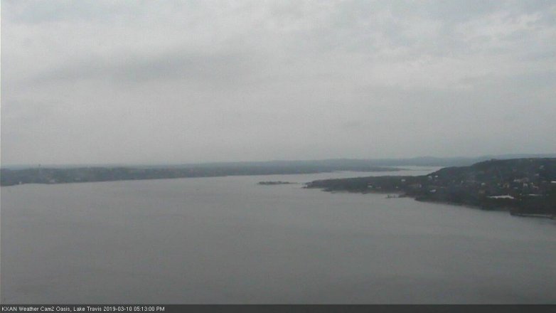 Lake Travis webcam, March 10, 2019 4:15 PM CT