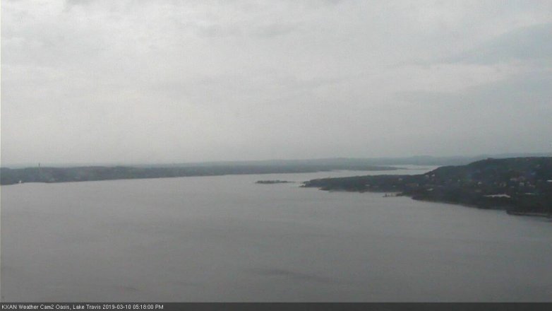 Lake Travis webcam, March 10, 2019 4:20 PM CT
