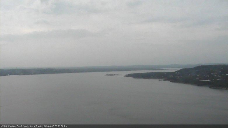 Lake Travis webcam, March 10, 2019 4:25 PM CT