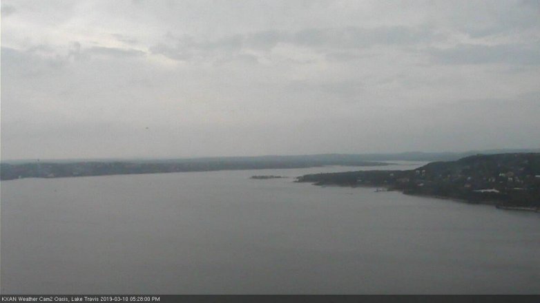 Lake Travis webcam, March 10, 2019 4:30 PM CT