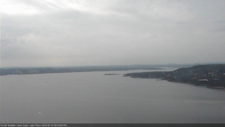 Lake Travis webcam, March 10, 2019 4:35 PM CT