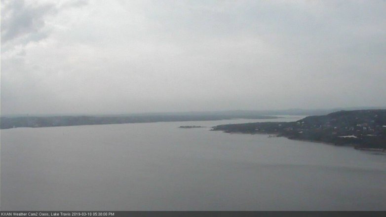 Lake Travis webcam, March 10, 2019 4:40 PM CT